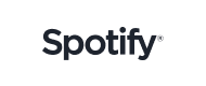 The Spotify logo featuring the word "Spotify" in bold, black letters on a light grey background.