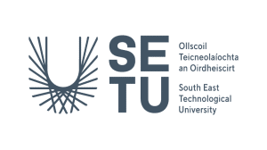 Logo of South East Technological University, with stylised lines forming a U shape, and text in both Irish and English reading "Ollscoil Teicneolaíochta an Oirdheiscirt South East Technological University.