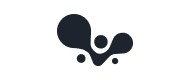Abstract black shapes, including large and small circles and ovals, arranged in a unique, artistic pattern on a light grey background.
